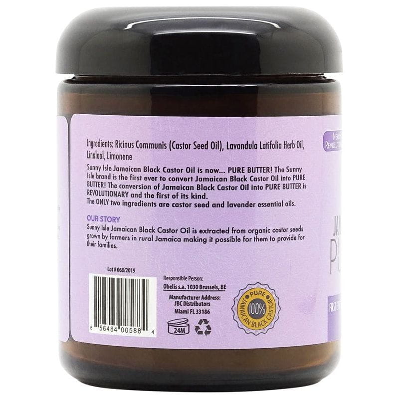 Sunny Isle Health & Beauty Sunny Isle Jamaican Black Castor Oil Pure Butter Lavender 236ml