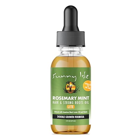 Sunny Isle Health & Beauty Sunny Isle Rosemary Mint Hair and Strong Roots Lite Oil 2oz