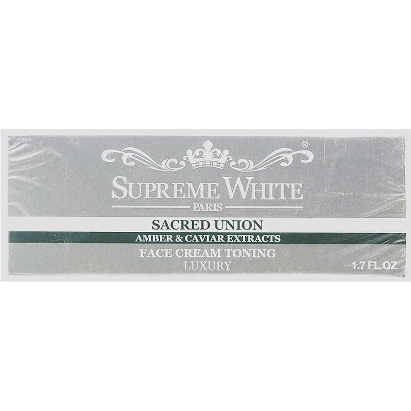 Supreme White Health & Beauty Supreme White Sacred Union Amber & Caviar Extracts Face Cream Toning 50ml