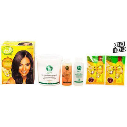 TCB Naturals Argan Oil from Morocco No Lye Relaxer Kit, Regular