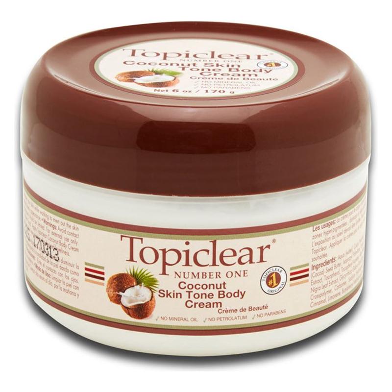 Topiclear Health & Beauty Topiclear Coconut Skin Tone Body Cream 178Ml