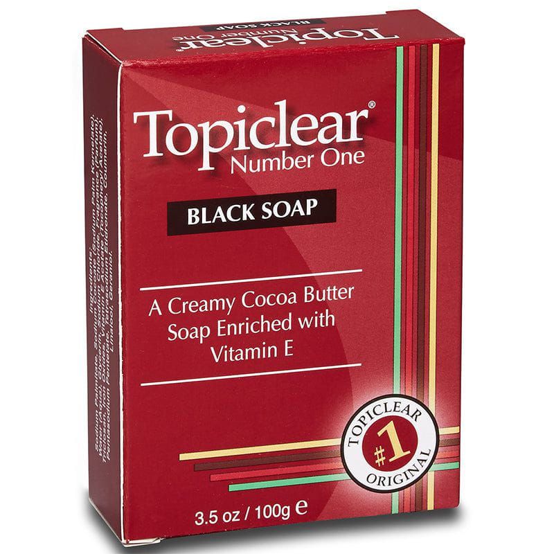 Topiclear Topiclear Black Soap a Creamy Cocoa Butter Soap Enriched with Vitamin E 100g