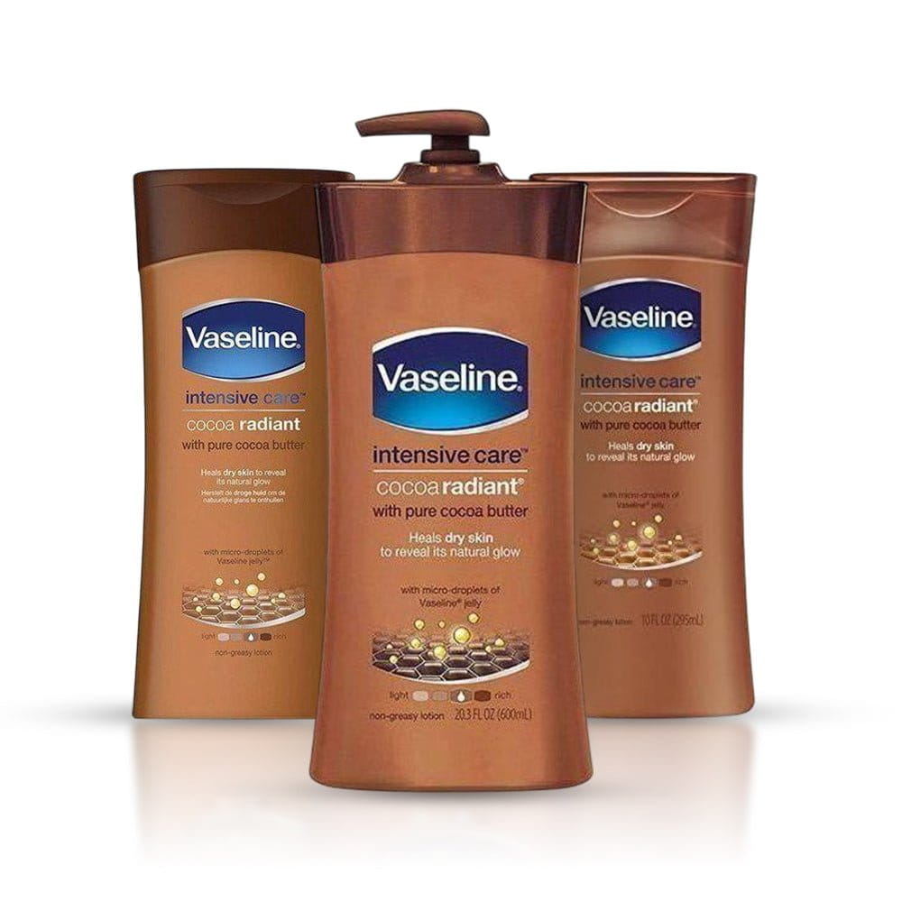 Vaseline Health & Beauty Vaseline – Lotion corporelle éclatante au cacao intensif au beurre de cacao pur