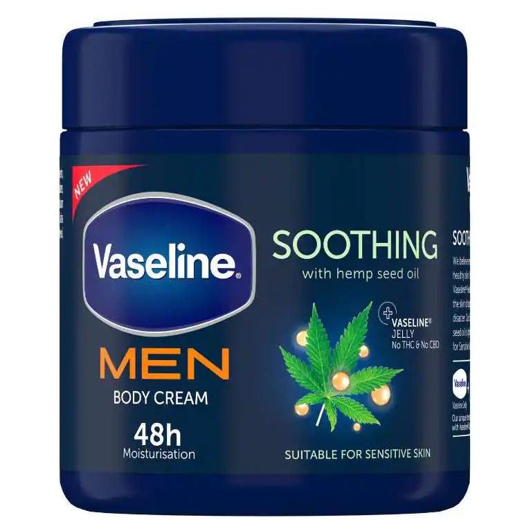 Vaseline Health & Beauty Vaseline Men Soothing Body Cream 400ml