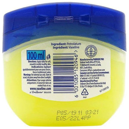 Vaseline Health & Beauty Vaseline Pure Petroleum Jelly 100ml