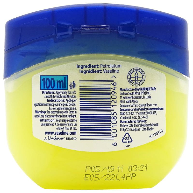 Vaseline Vaseline Pure Petroleum Jelly 100ml
