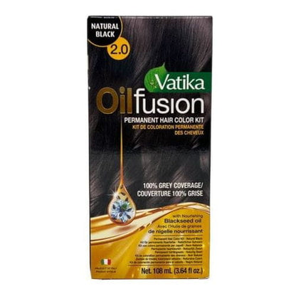 Vatika Health & Beauty Vatika Oil Fusion Permanent Hair Colour Kit 108ml