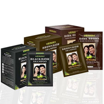 Veinira Hair Color Shampoo 10 Packs of 25ml | gtworld.be 