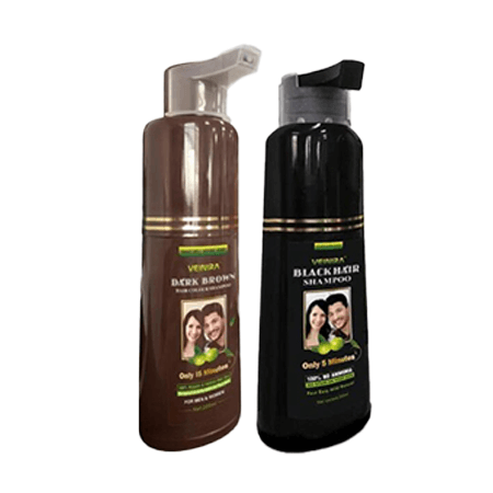 Veinira Hair Colour Shampoo Black/Dark Brown 200ml | gtworld.be 