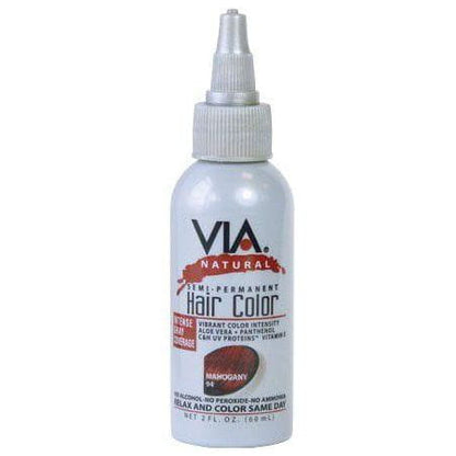 Via Natural Health & Beauty Via Hair Color Mahogany 94  60ml/2oz Via Natural Semi-Permanent Hair Color 60ml