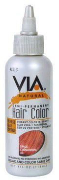 Via Natural Via Hair Color Spice Cinnamon 30 118ml Via Natural Semi-Permanent Hair Color 118ml