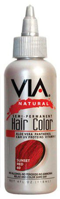 Via Natural Via Hair Color Sunset 60 118ml Via Natural Semi-Permanent Hair Color 118ml