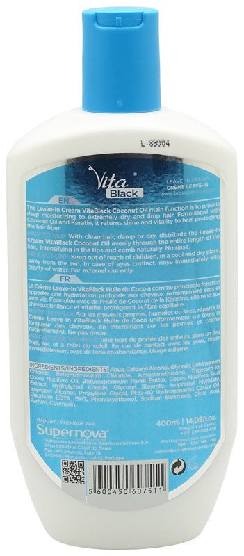 Vita Black Vita Black Coconut Oil Leave-In Cream 400ml  