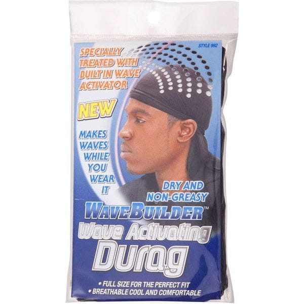 WaveBuilder Health & Beauty WaveBuilder Wave Activating Durag - Black