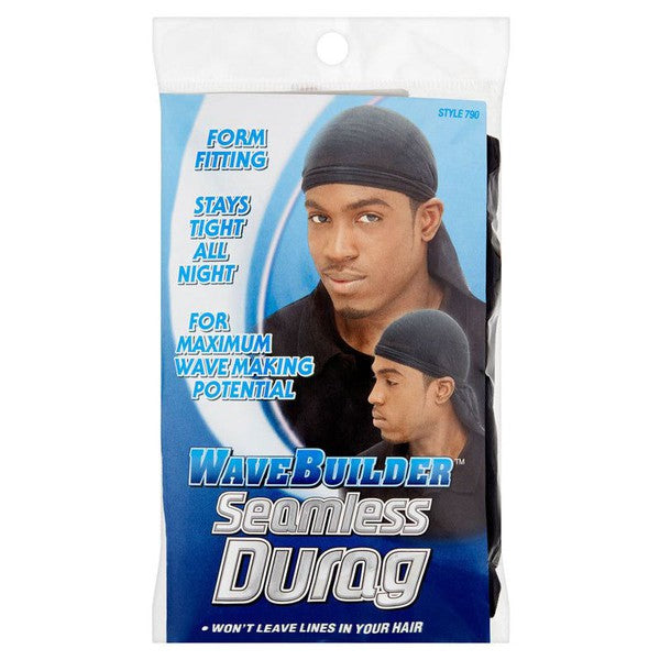 WaveBuilder WaveBuilder Seamless Wave Durag - Black