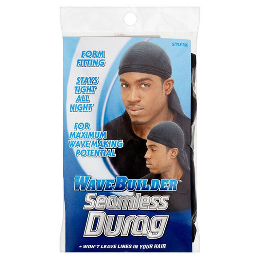 WaveBuilder WaveBuilder Seamless Wave Durag - Black