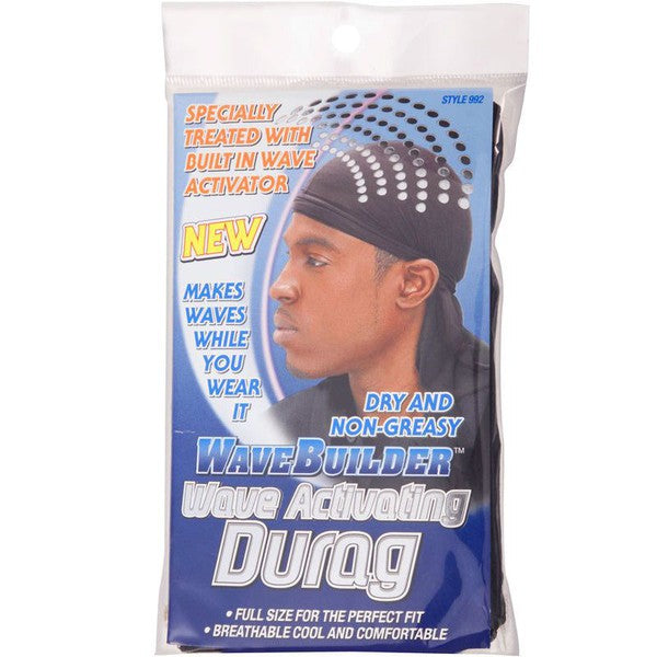 WaveBuilder WaveBuilder Wave Activating Durag - Black