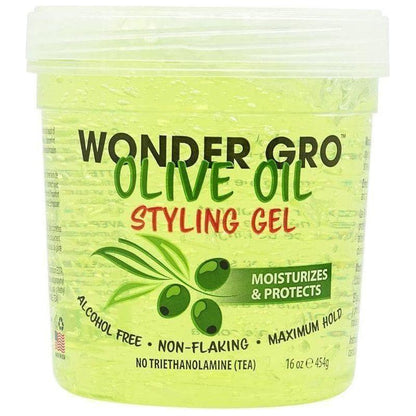 Wonder Gro Health & Beauty #454g Wonder Gro Olive Oil Styling Gel 454/907g
