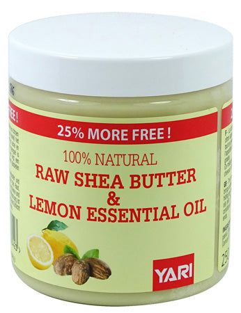 Yari Yari 100% Natural Raw Shea Butter & Lemon Essential Oil 250ml
