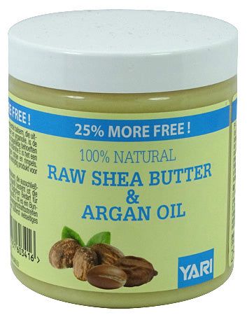 Yari Yari 100% Natürliche Rohe Shea Butter & Arganöl 250 ml