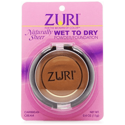 Zuri Health & Beauty Zuri Powder Foundation Caribbean Cream Zuri Naturally Sheer Wet to Dry Powder/Foundation 11g