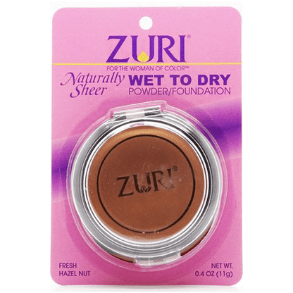 Zuri Health & Beauty Zuri Powder Foundation Fresh Hazelnut Zuri Naturally Sheer Wet to Dry Powder/Foundation 11g