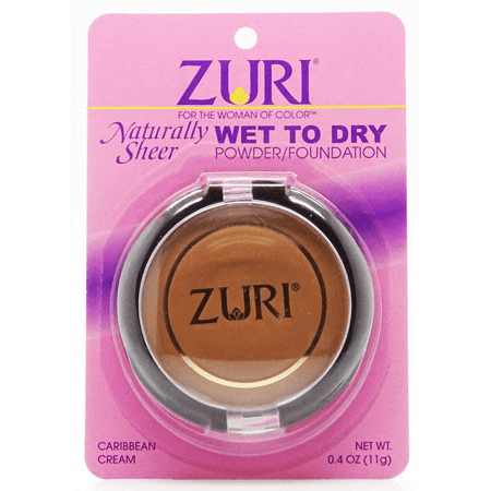 Zuri Zuri Powder Foundation Caribbean Cream Zuri Naturally Sheer Wet to Dry Powder/Foundation 11g
